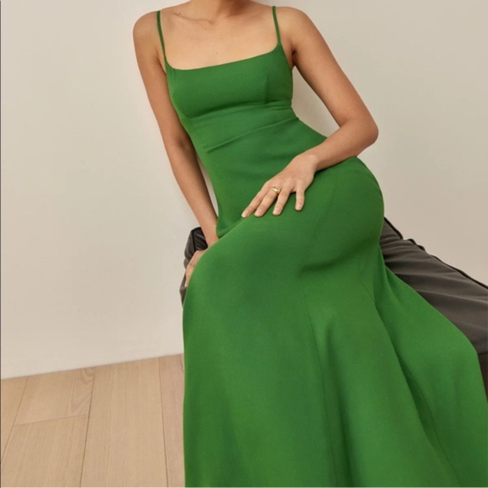 Reformation ‘Liya’ Dress - Kelly Green